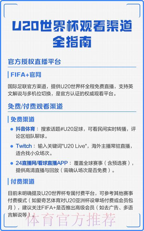 世界杯直播观看渠道全攻略 世界杯直播观看渠道全攻略