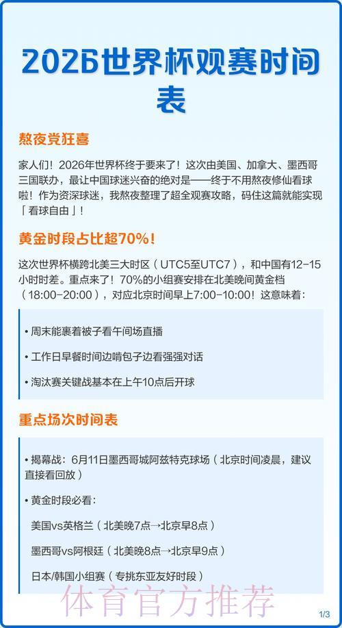 2026世界杯观赛全攻略